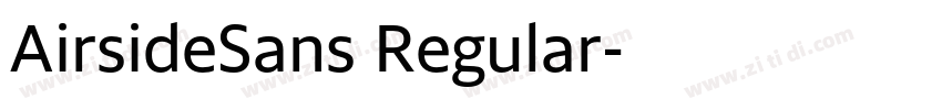 AirsideSans Regular字体转换